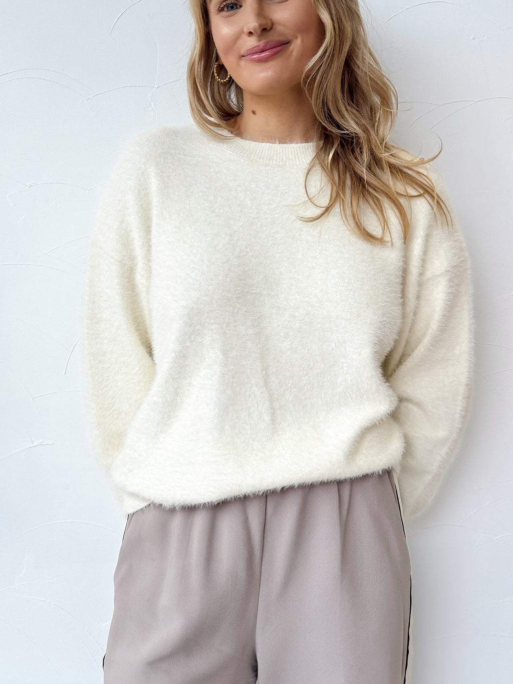 Angelina Knit Jumper - White