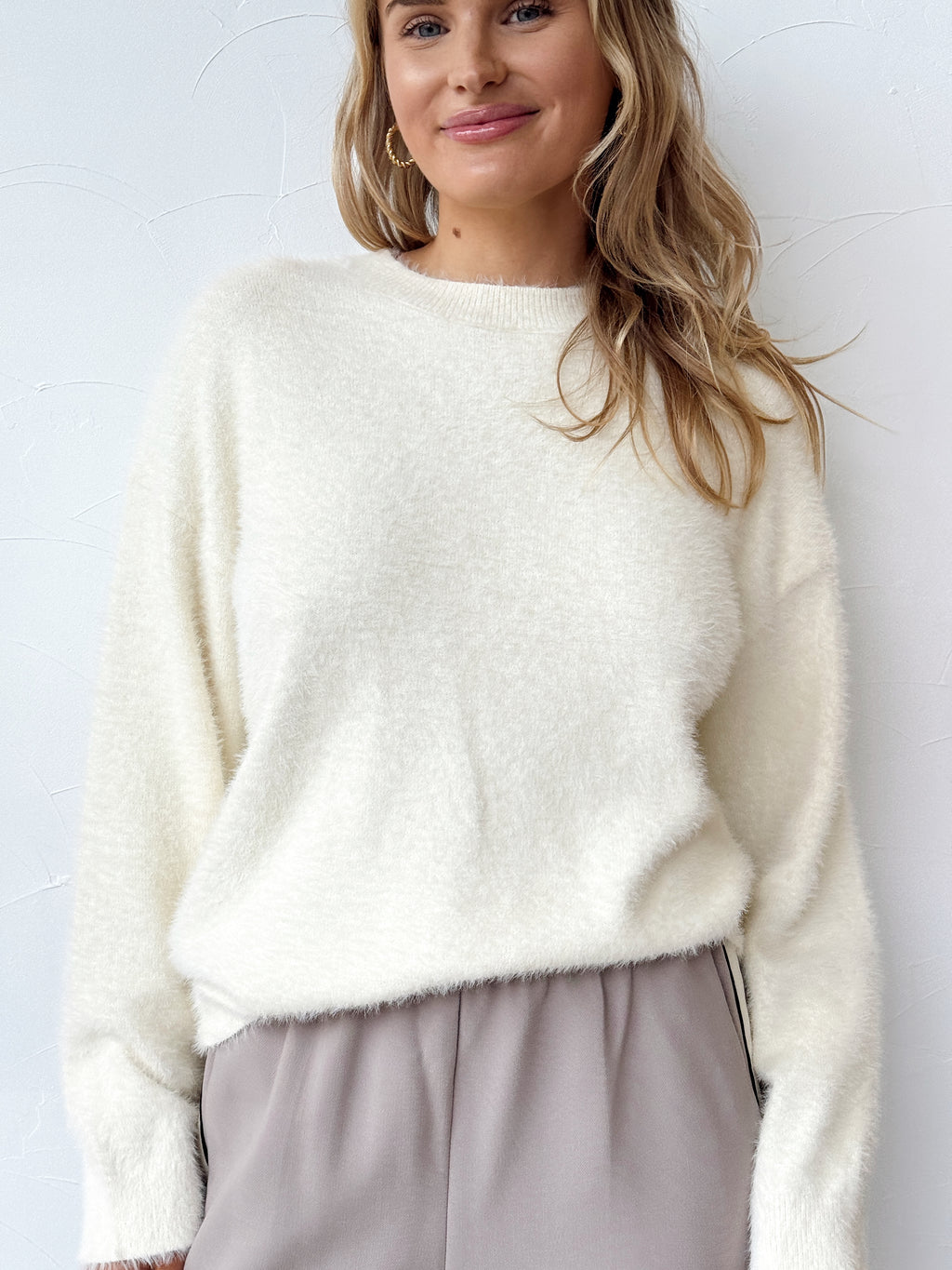 Angelina Knit Jumper - White