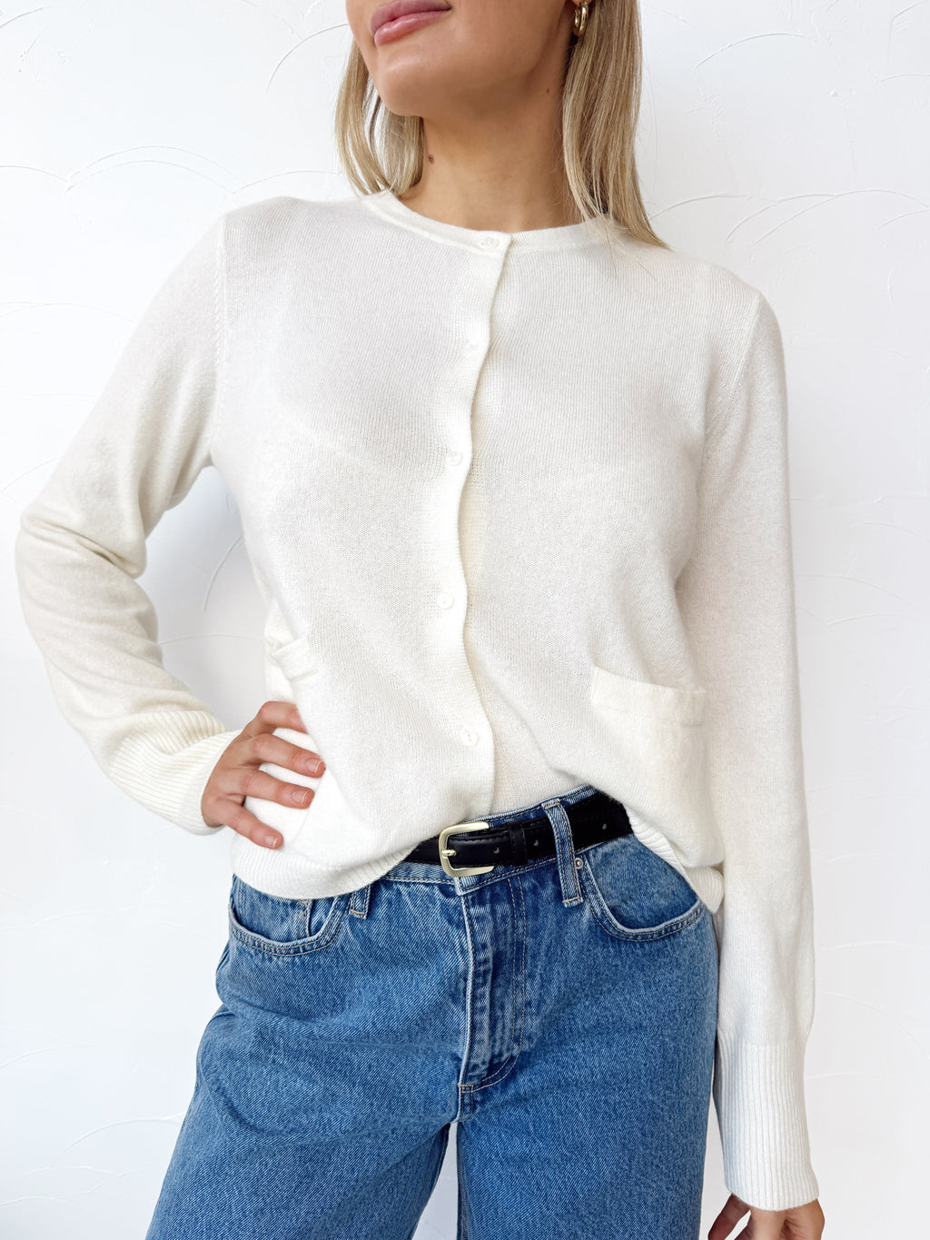 Dolly Cashmere Cardigan - Ivory