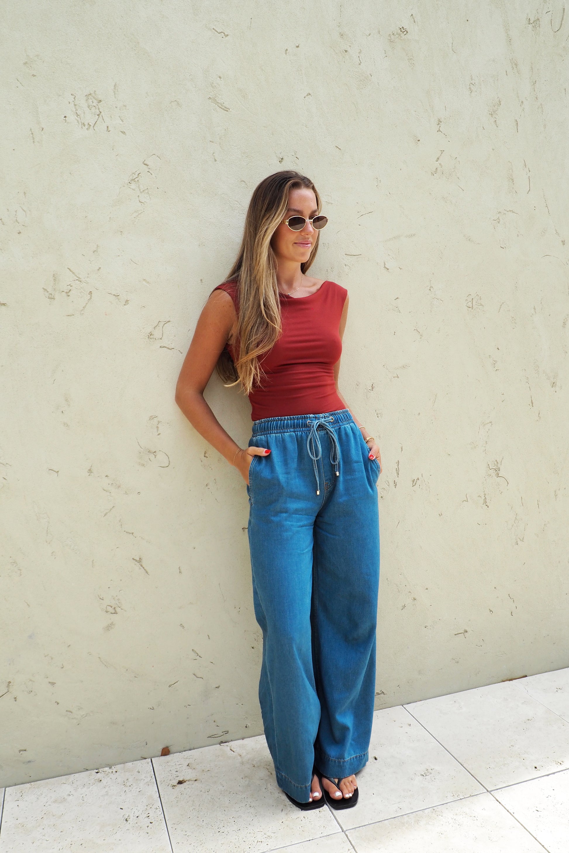 Everly Top - Cherry