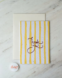 Thank You Card - Stripes