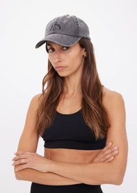 Cosmic Washed Denim Soft Cap - Black