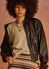 Zariah Bomber Jacket - Ebony