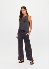 Cosmic Wide Leg Shana Pant - Black