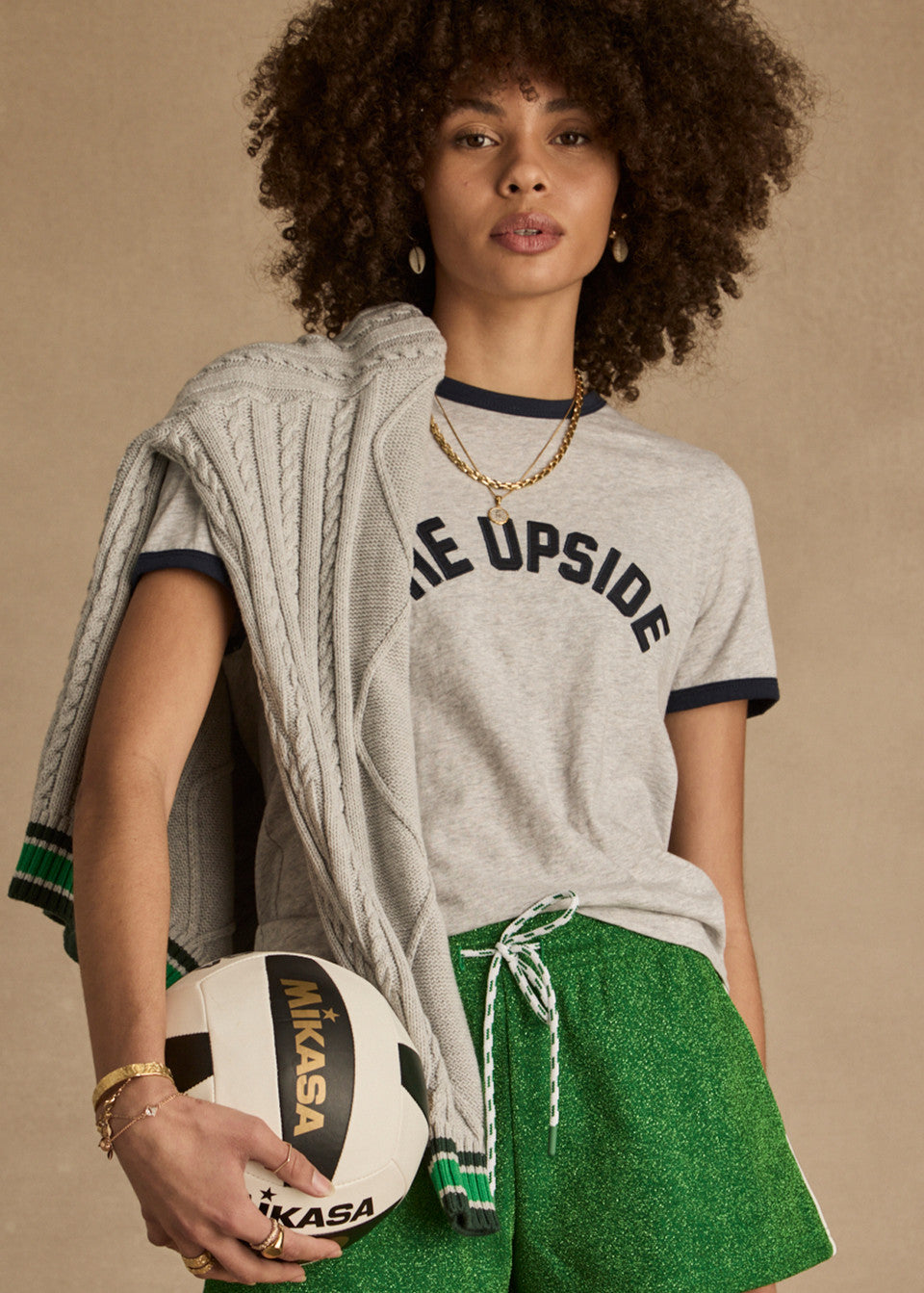 Jarama Joy Tee - Grey Marle