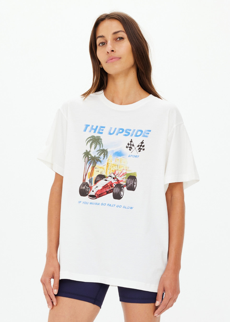 Raceway Sammi Tee - Creme