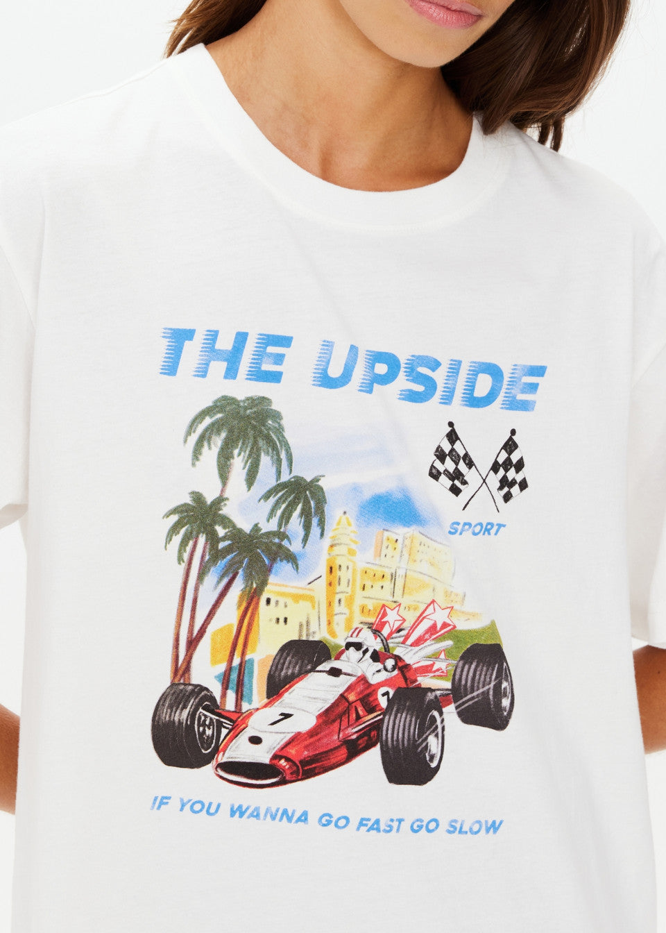 Raceway Sammi Tee - Creme