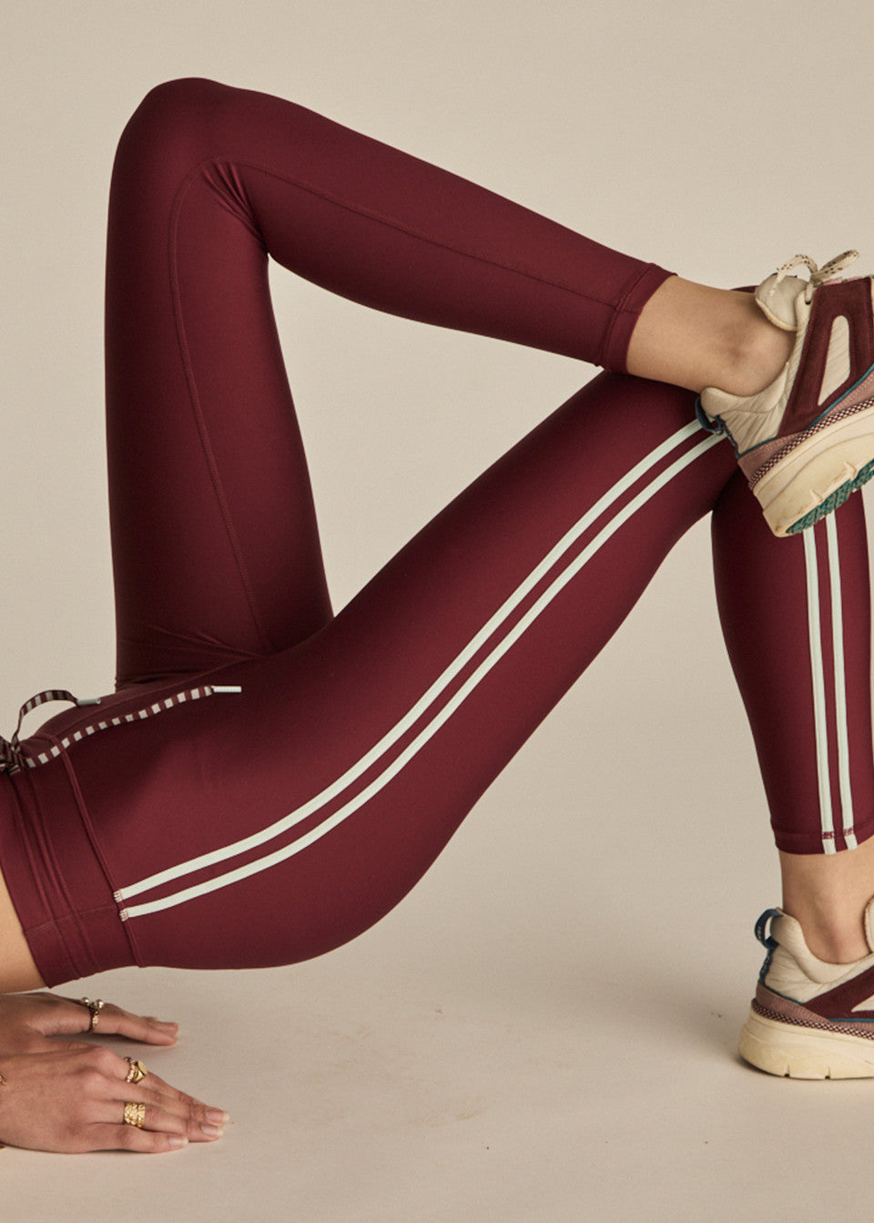 Oxford 25in Midi Pant - Merlot