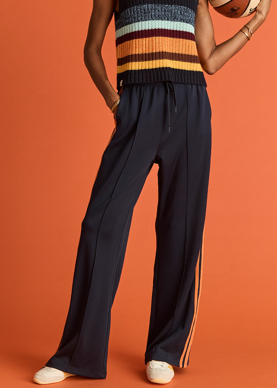 Vitesse Marnie Wide Leg Pant - Navy
