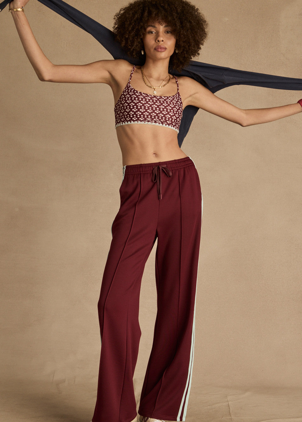 Vitesse Marnie Wide Leg Pant - Merlot