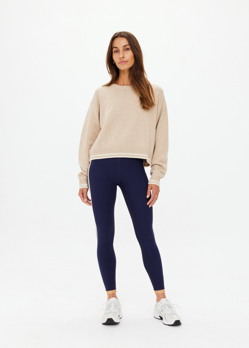 Xanthe Crew Neck Wool Sweater - Sand