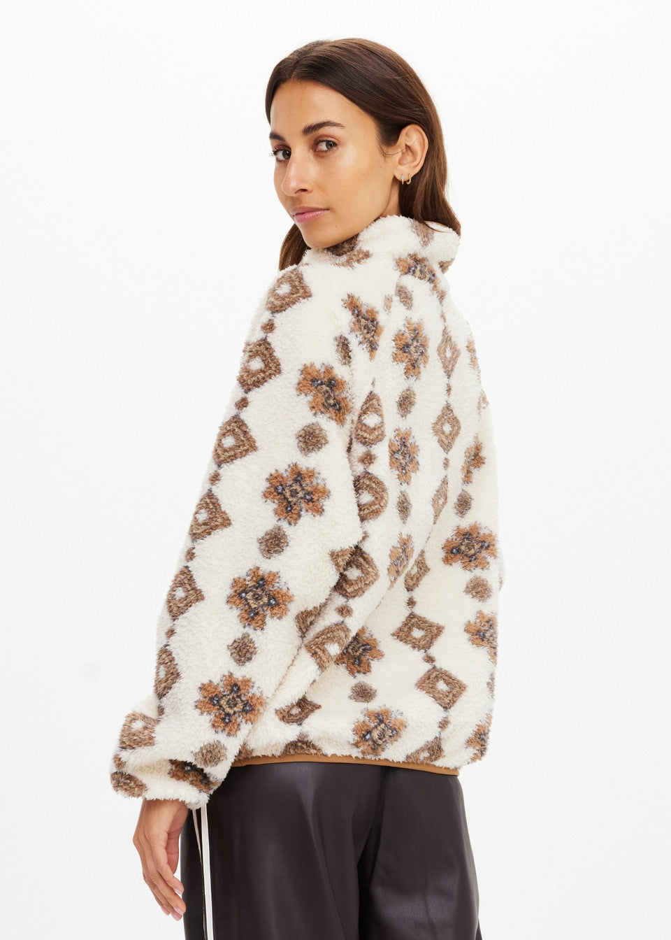 Harlow Fleece Pullover - Abstract