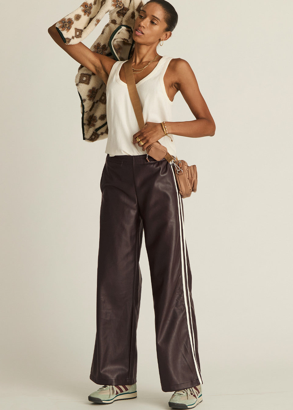 Vegan Leather Twilight Pant - Ebony