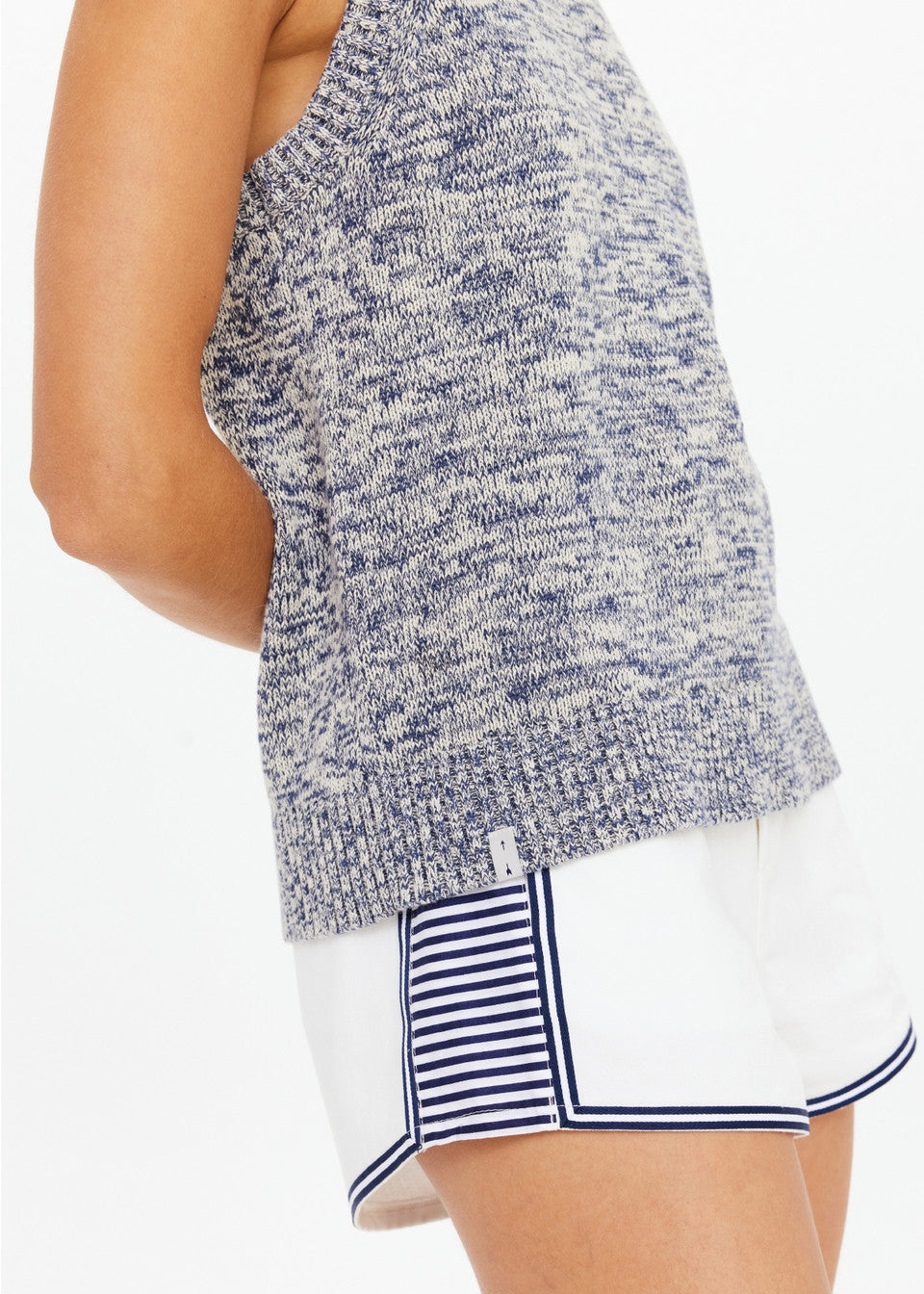 Armada Koby Knitted Tank Top - Blue Marle