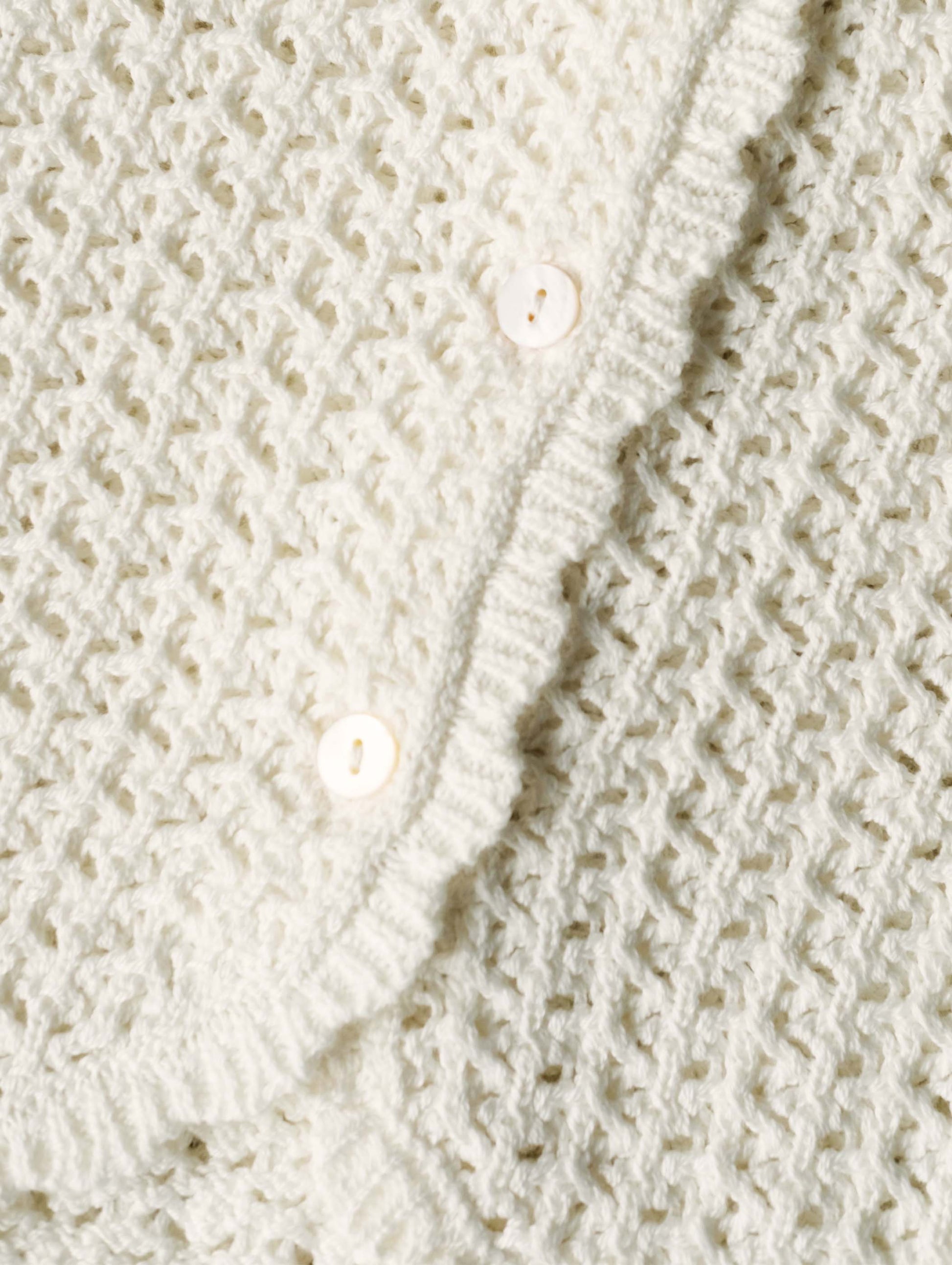 Pointelle Vest - Seashell