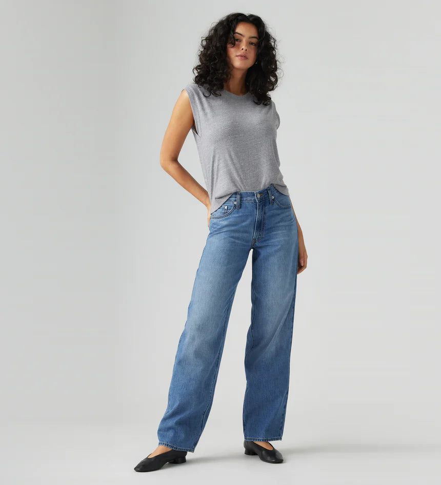 Baggy Dad Jeans - Heavy Check