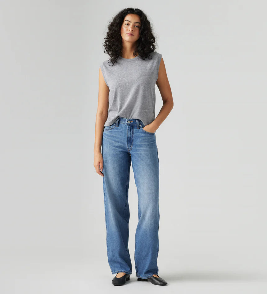 Baggy Dad Jeans - Heavy Check
