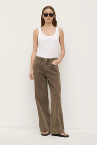 Womens Boyfriend Jean - Ganache