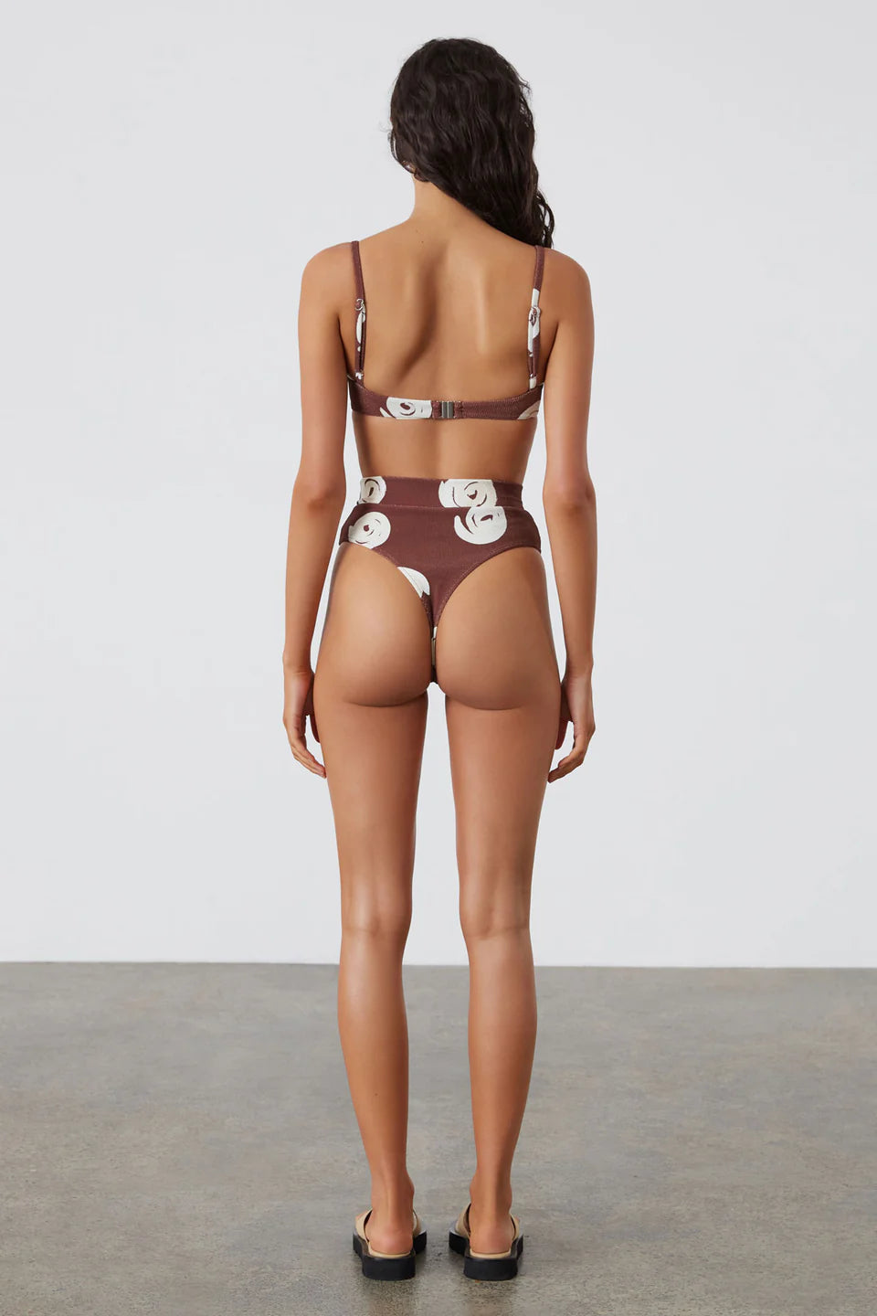 Cocoa Swirl Textured Balconette Bra Cup