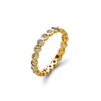 Evie Bezel Set Ring - Gold