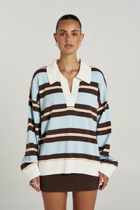 Stripe LS Polo - Aperol Stripe