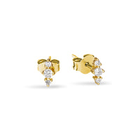 Celeste Linear Studs - Gold