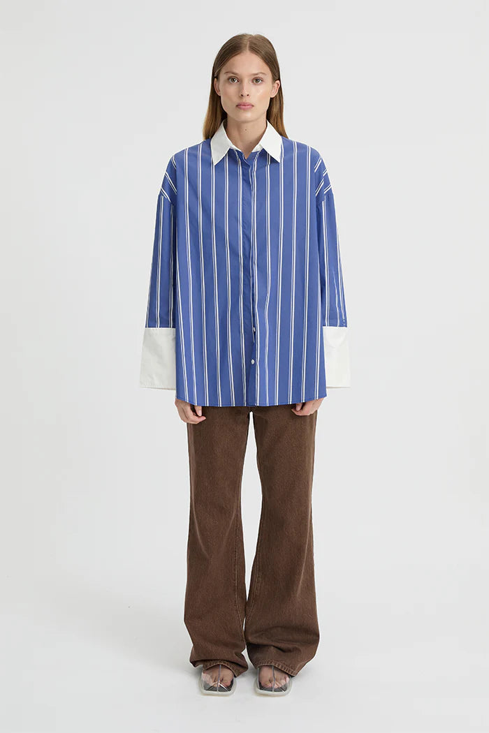 Opal Shirt - Blue/White