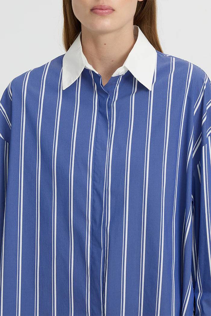 Opal Shirt - Blue/White