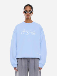 Mila Oversized Sweatshirt - Soft Blue/Ena Pelly