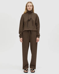 Lloyd Funnel Neck Sweater - Chocolate