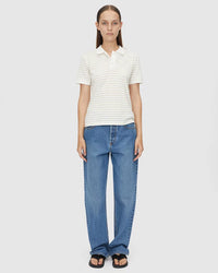 Europa Polo - Stone Stripe