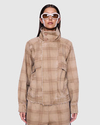 Zuri Jacket - Beige Check