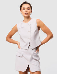 By Your Side Vest - Grey