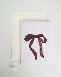 Christmas Large Bow Card