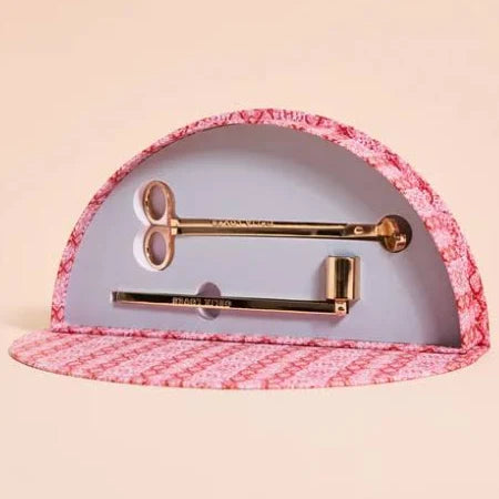 Candle Care Kit - Snakeskin & Gold Hardware