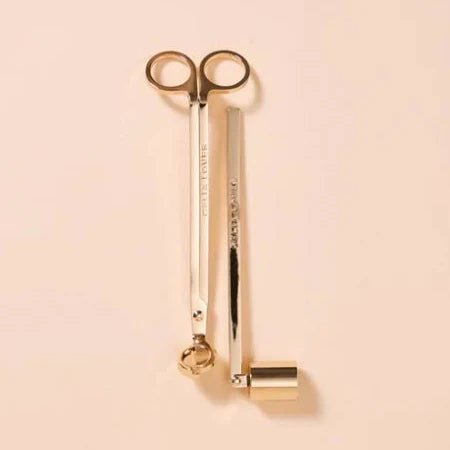 Candle Care Kit - Snakeskin & Gold Hardware