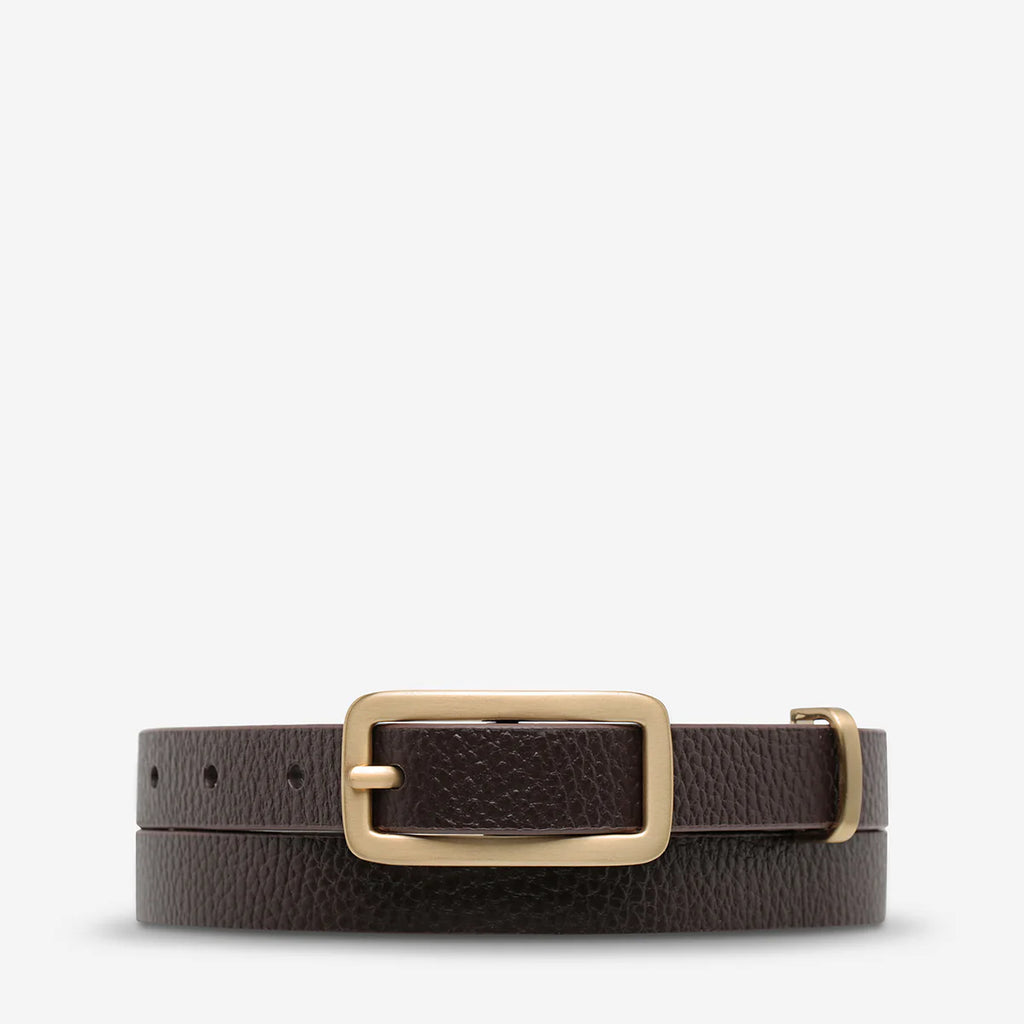 Muse Belt - Choc/Gold