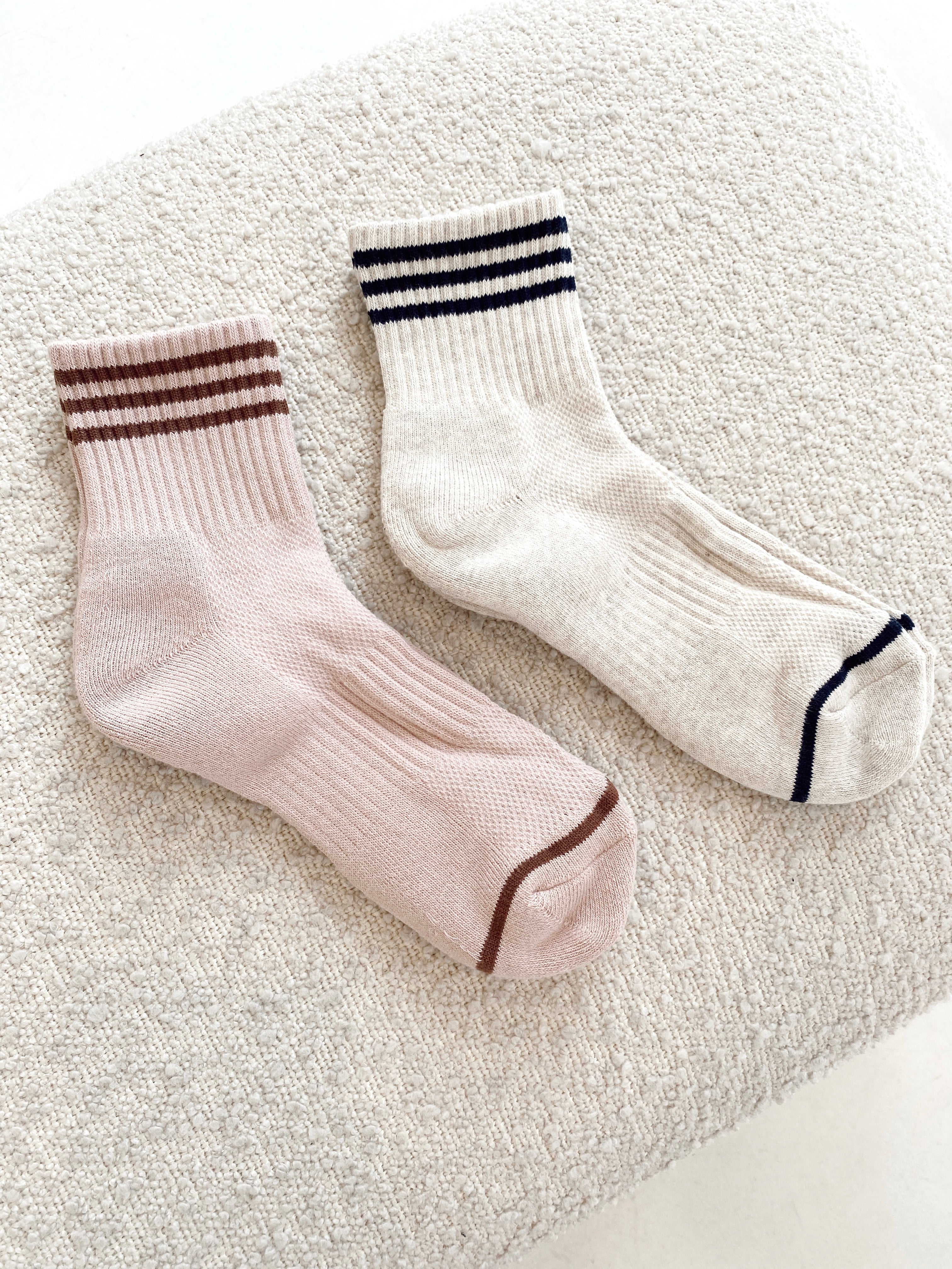 Girlfriend Socks - Bellini Stripe