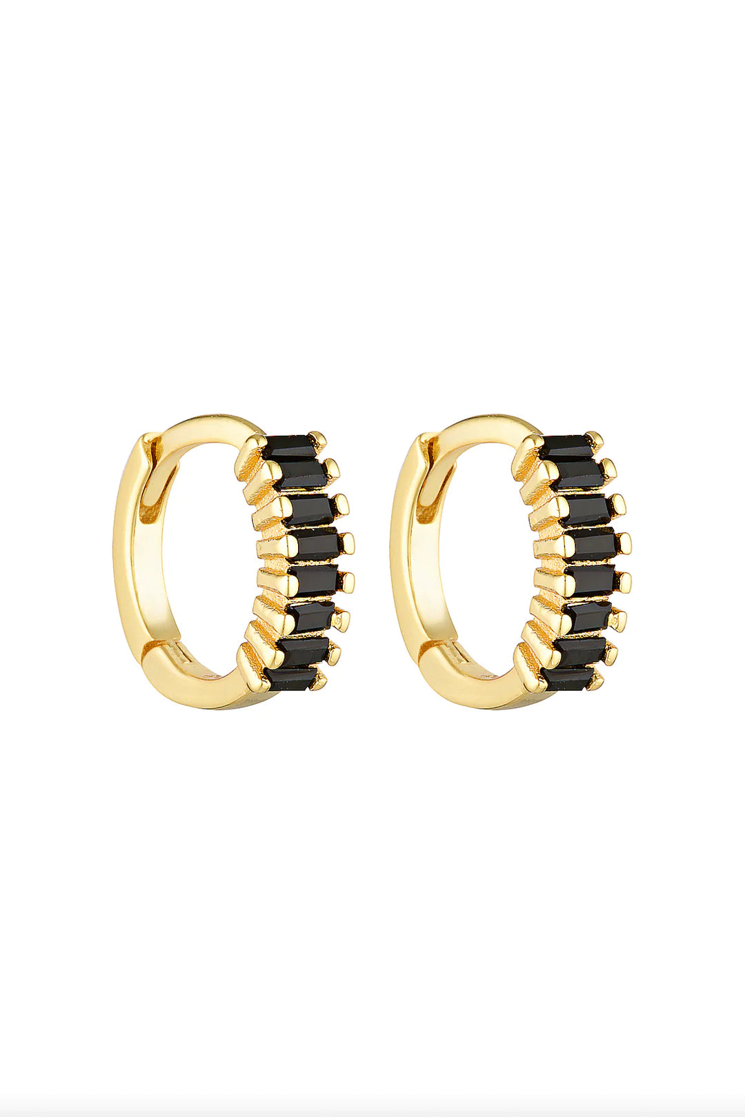 Gemini Huggies - Gold/Onyx