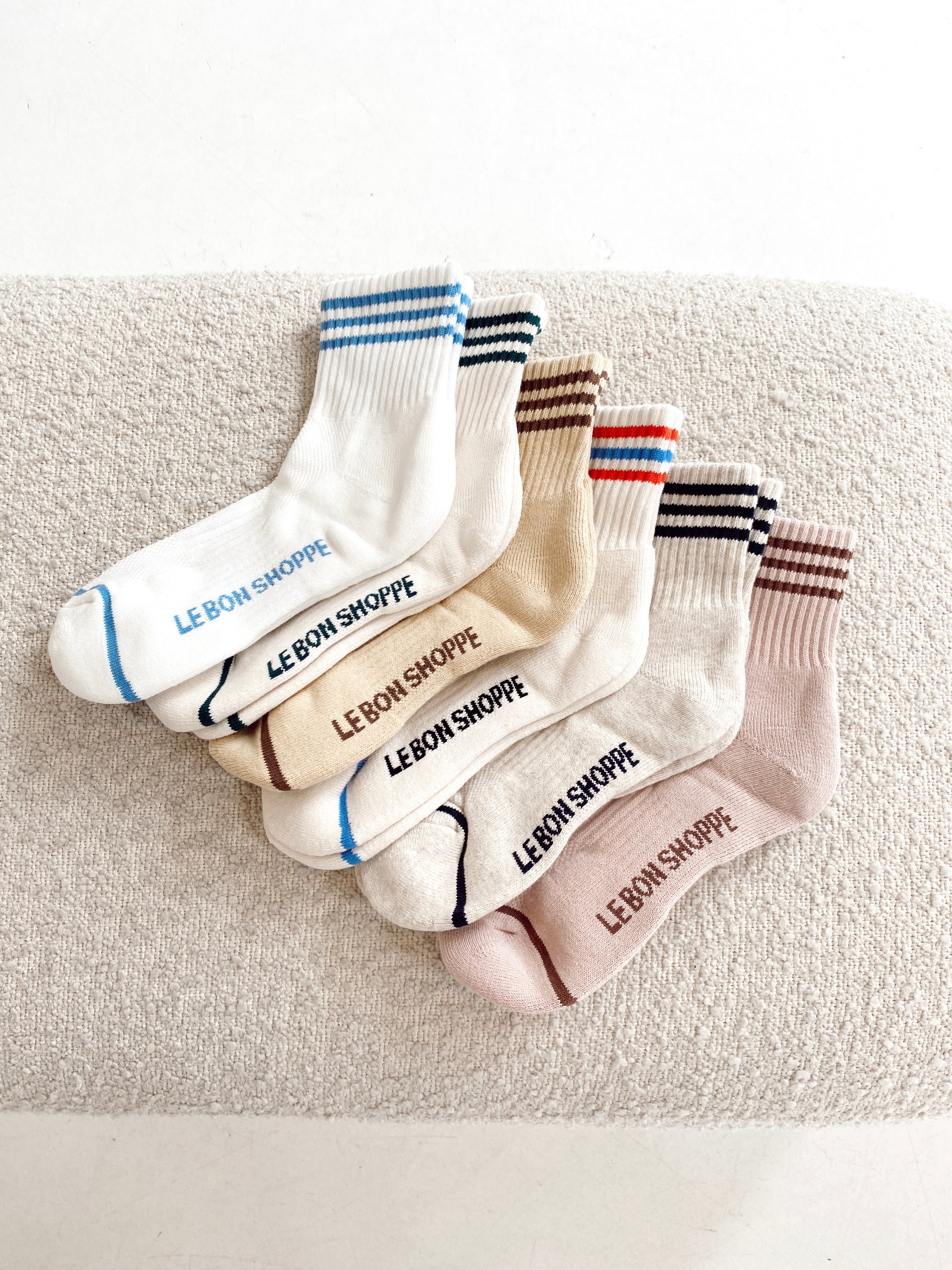 Girlfriend Socks - Bellini Stripe